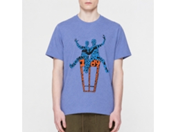 Rockinstone Bill And Ted Words On A Shirt Heather Light Blue Adult T-shirt Size:xl