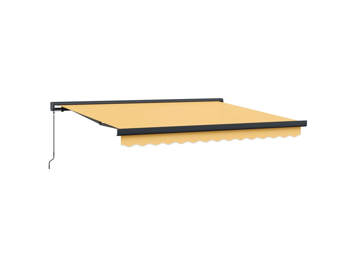 Maison Exclusive - Toldo Retrátil Areia 450 × 300 Cm Lona E Alumínio