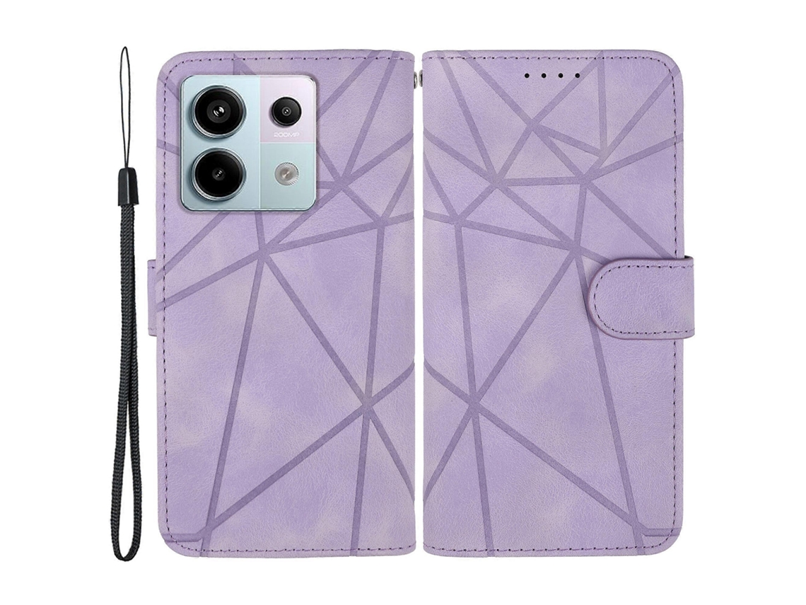 Para Xiaomi Redmi Note 13 Pro 5g/ Poco X6 5g Capa De Couro Para Telefone Carteira Com Linhas De Impressão