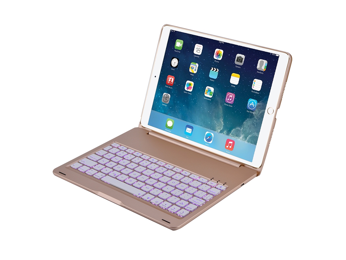 Teclado com Iluminação por Led Bluetooth LAXISCREED com capa protetora