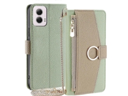 Capa De Celular Transversal De Couro Com Textura De Lichia