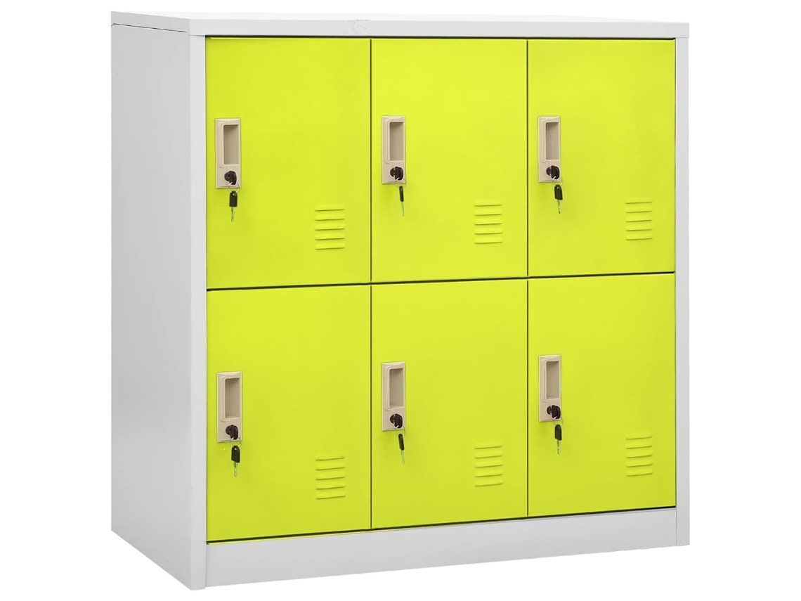 Vidaxl Cacifo 90x45x92,5 Cm Aço Cinzento-claro E Verde