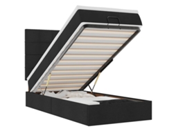 Ottoman Bed, Ottoman Beds Vidaxl Preto Tecido (90 X 200 Cm)