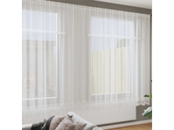 Vidaxl Cortina De Renda Branco 220 X 400 Cm Poliéster