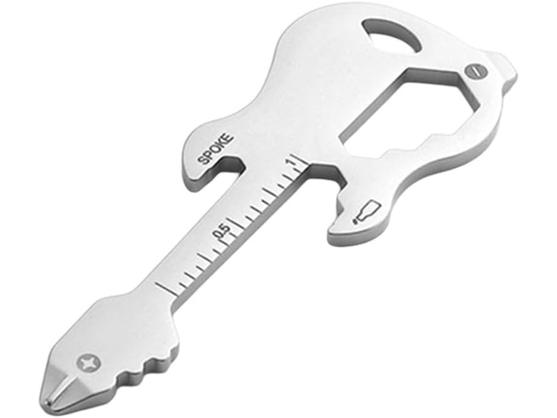 Ferramenta Multifuncional 12em 1em Aço Inoxidável Em Formato De Guitarra, Com Pontas De Chave Fenda, Abridor De Garrafas