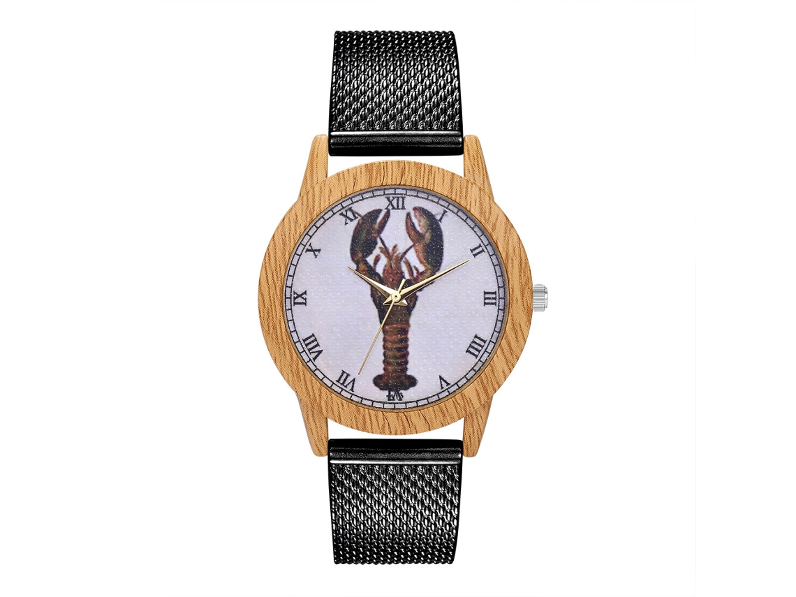 Relógio de pulso Zhoulianfa unissex de quartzo com pulseira de silicone simples e moderna, preto.