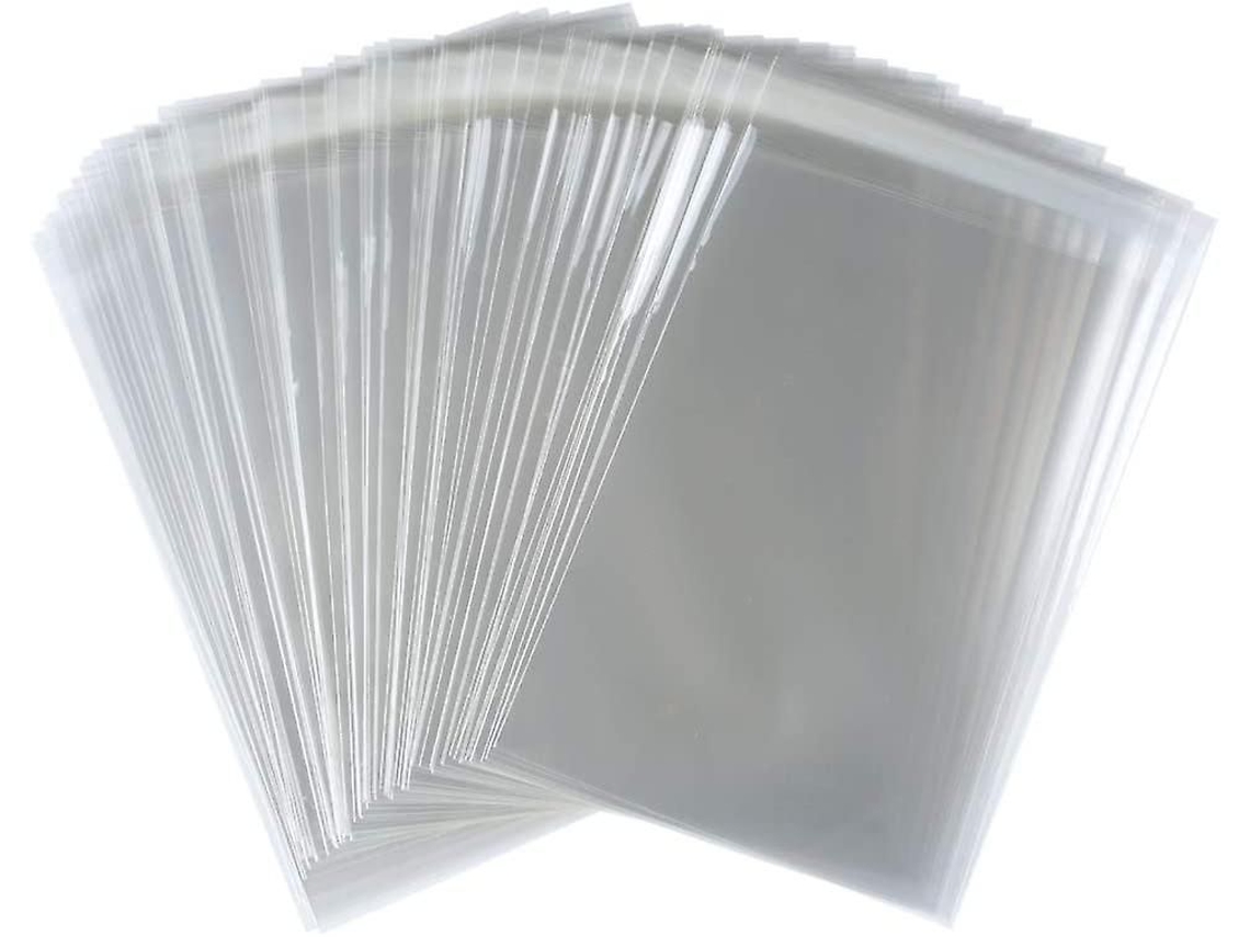 100 Sacos Reseláveis Transparentes 6x8 Polegadas Para Festas, Biscoitos E Sabonetes