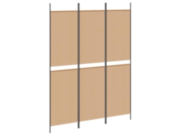 Conjunto 1 Divisor De Ambiente Vidaxl Bege Poliéster (150 X 200 Cm)