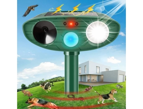 Repulsor ultrassônico para gatos Repulsor ultrassônico solar para matar animais Kioiner Solar Carrier