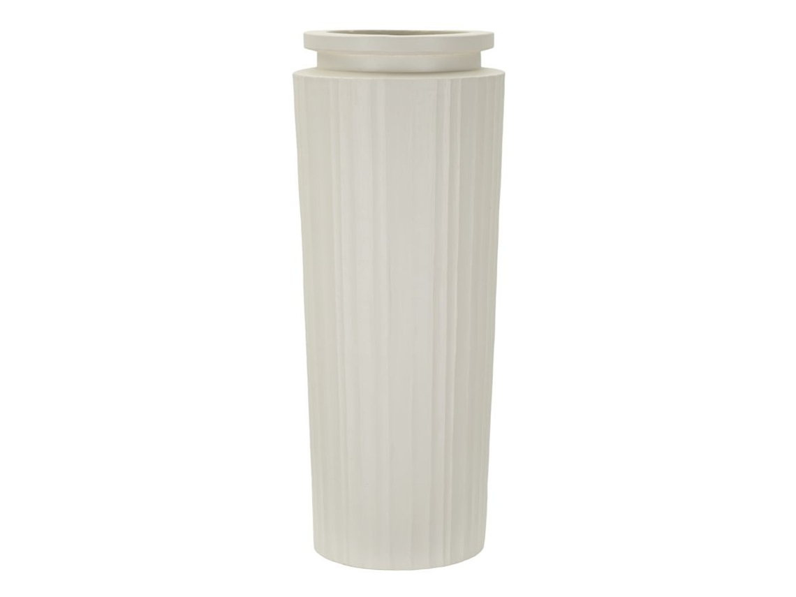 Vaso decorativo Mf808, poliresina, bege, 32 x 32 x 80 cm, Epikasa