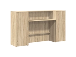 Reception Desk, Reception Desks Vidaxl Marrom Madeira Processada (180 X 50 X 103.5 Cm)