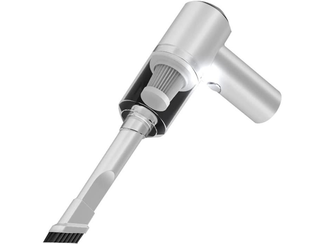 Aspirador de Pó Portátil Sem Fio Filtro Lavável a Seco e Úmido 120W 6000Pa Portátil para Sofá de Mesa de Escritório e Carro Doméstico 611