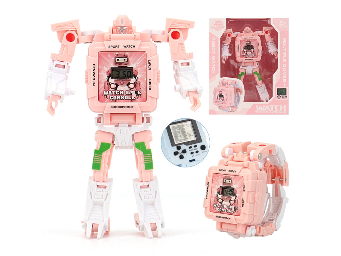 Reloj Robot Transformable Para Niños Reloj Digital Electrónico Regalo De Navidad Para Niños Y Niñas