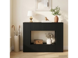 Vidaxl Aparador Preto 101 X 29 X 74 Cm Madeira Engenheirada