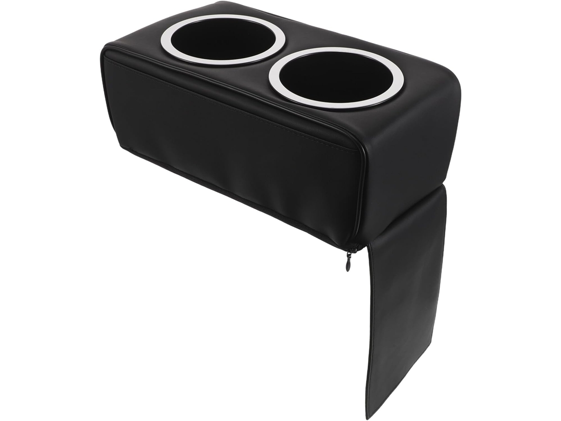 Porta-copos Expansível Em Couro Pu Para Carro, Organizador Para Banco Traseiro