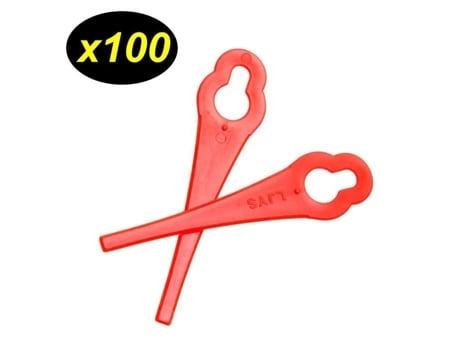 Lâminas de plástico para aparador de grama sem fio Güde RT250-18 RT - Güde - Funciona com bateria - 100 peças GÜDE