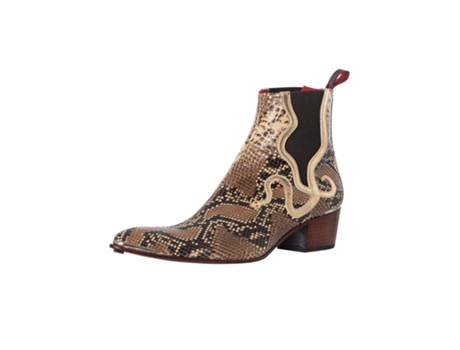 Botas De Homem Jeffery West Chelsea Snake Bege (43)