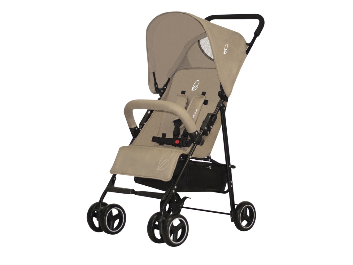 Carrinho De Bebé Ultra-leve Asalvo Berlín - Reclinável, Arnês 5 Pontos, Spf50+, Até 16 Kg - Bege