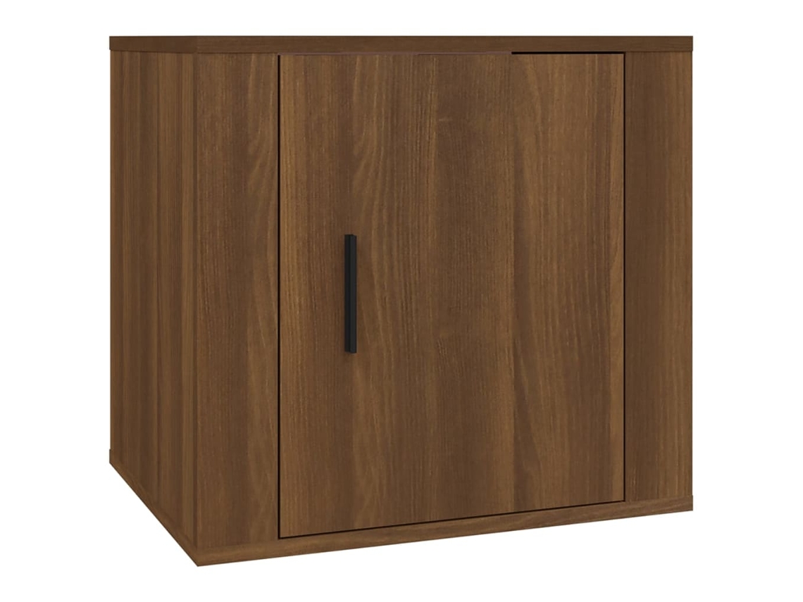 Bedside Cabinet, Bedside Cabinets Vidaxl Marrom Madeira Processada (n/a)