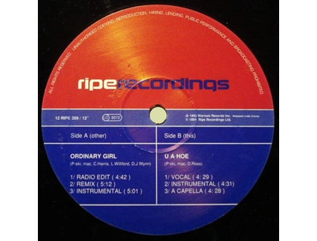 Gravações Ordinary Girl Ripe