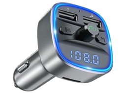 Transmissor Fm Bluetooth YIZHOOD Cinza