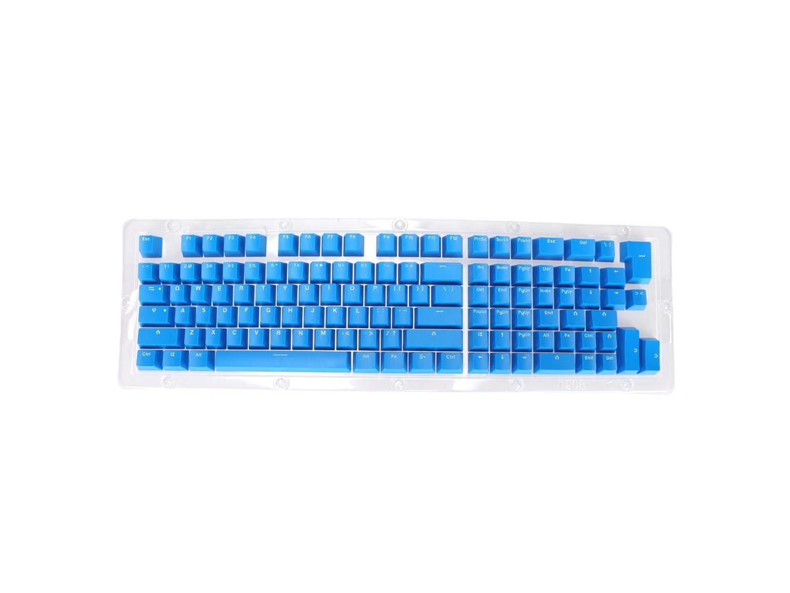 Lenteduras De Teclado 117 Chaves Oem Altura Injeção Bicolor Opaca Abs Para Teclados 61-87 Chaves Azul Escuro Branco
