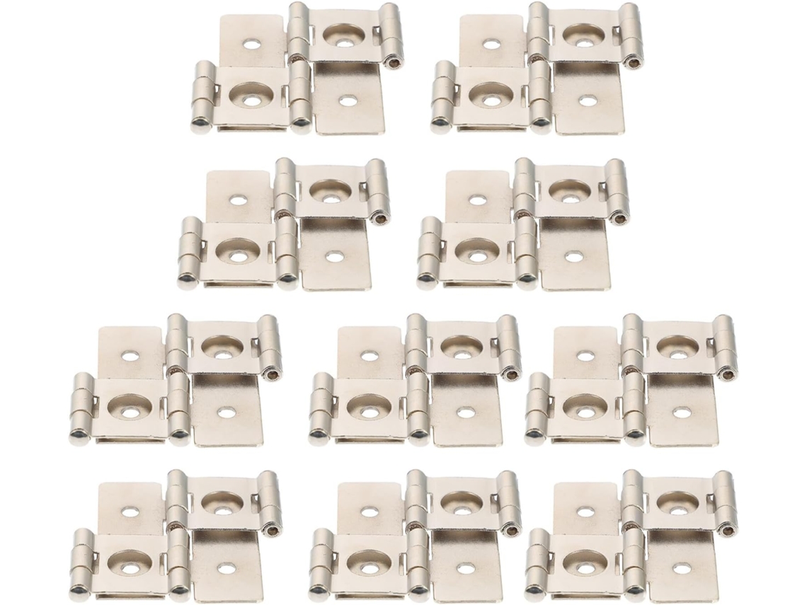 Conjunto De 10 Dobradiças Porta Dupla Ação Para Cantos, Armários E