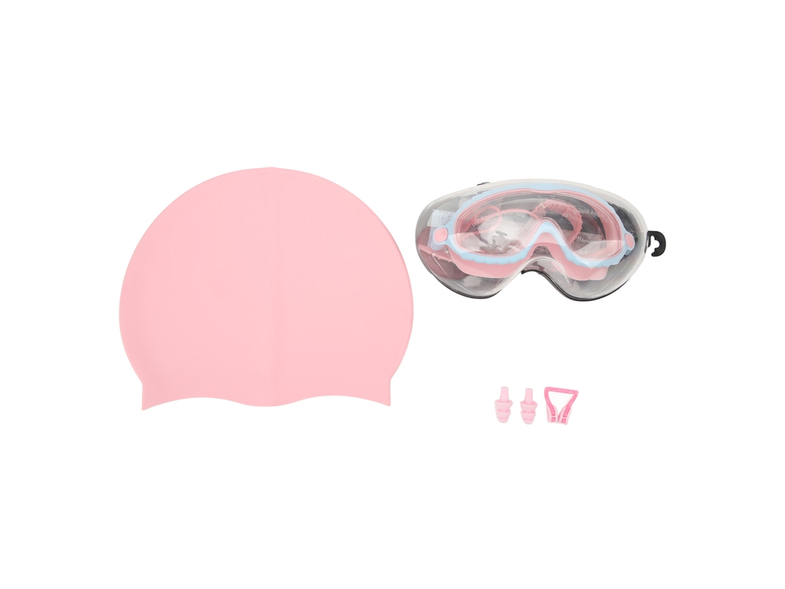 Conjunto de óculos de Natação AQUAFORGE infantil com touca, lentes HD, à prova d'água, antiembaçante