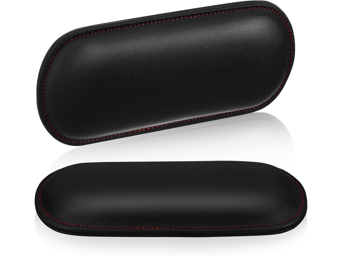 Pretas Almofadas Para Apoio De Carro, Conjunto De 2, Tecido Sintético, Memory Foam.