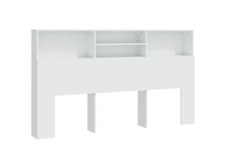 Headboard Cabinet, Headboard Cabinets Vidaxl Branco Madeira Processada (180 X 19 X 103.5 Cm)