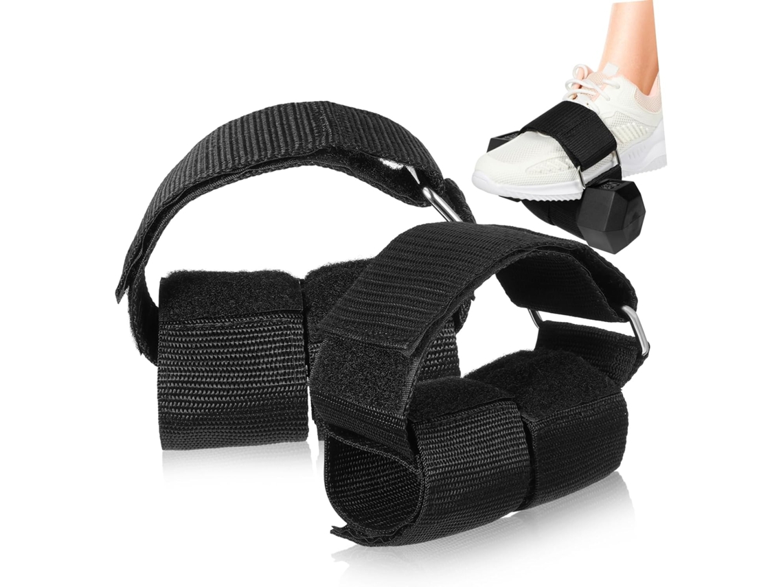 Conjunto de 2 Correias de Treinamento para Halteres, Fortalecimento da Tíbia e Elíptico com Fecho | S/MARCA