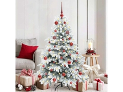 Vidaxl Árvore De Natal Artificial Com 150 Leds Branco 150 Cm Pe E Pvc