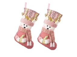 Meias De Natal Com Lantejoulas Rosa Suave Meias De Natal Brilhantes Rosa Europeias Meias Macias Para Decoração De Árvores Olysi Shop