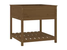 Planter, Planters Vidaxl Marrom Madeira De Pinho (82.5 X 82.5 X 81 Cm)