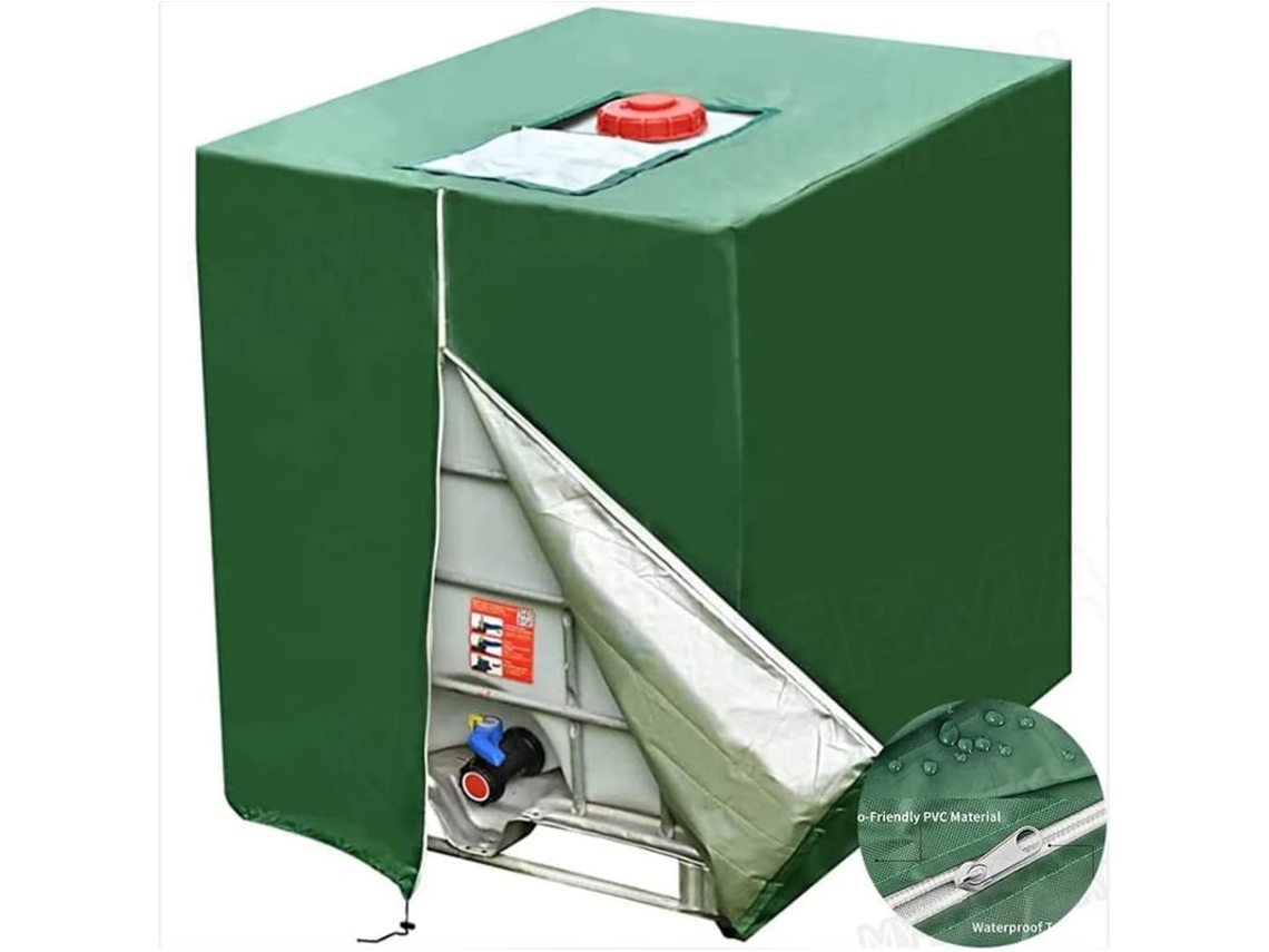 Lona Protetora Para Tanque Ibc De 1000l, Lona Solar, Anti-poeira, Anti-uv, Capa Protetora (116x100x120 Cm)