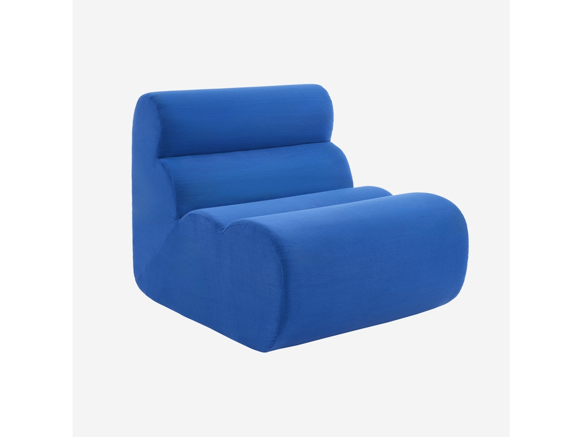 Módulo Para Sofá Modular Em Tecido , Azul Elétrico