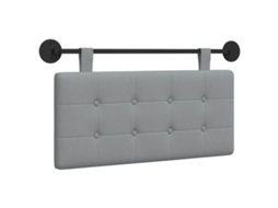 Conjunto 1 Cabeceira De Quarto Vidaxl Cinzento-claro Tecido (90 X 55 X 5 Cm)