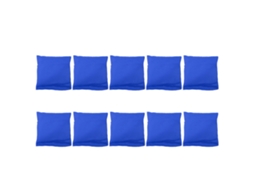 10pcs Sacos De Feijão Para Crianças Nylon Pequenos Brinquedos Com Pelotas De Plástico Para Jogo De Lançamento Familiar Azul
