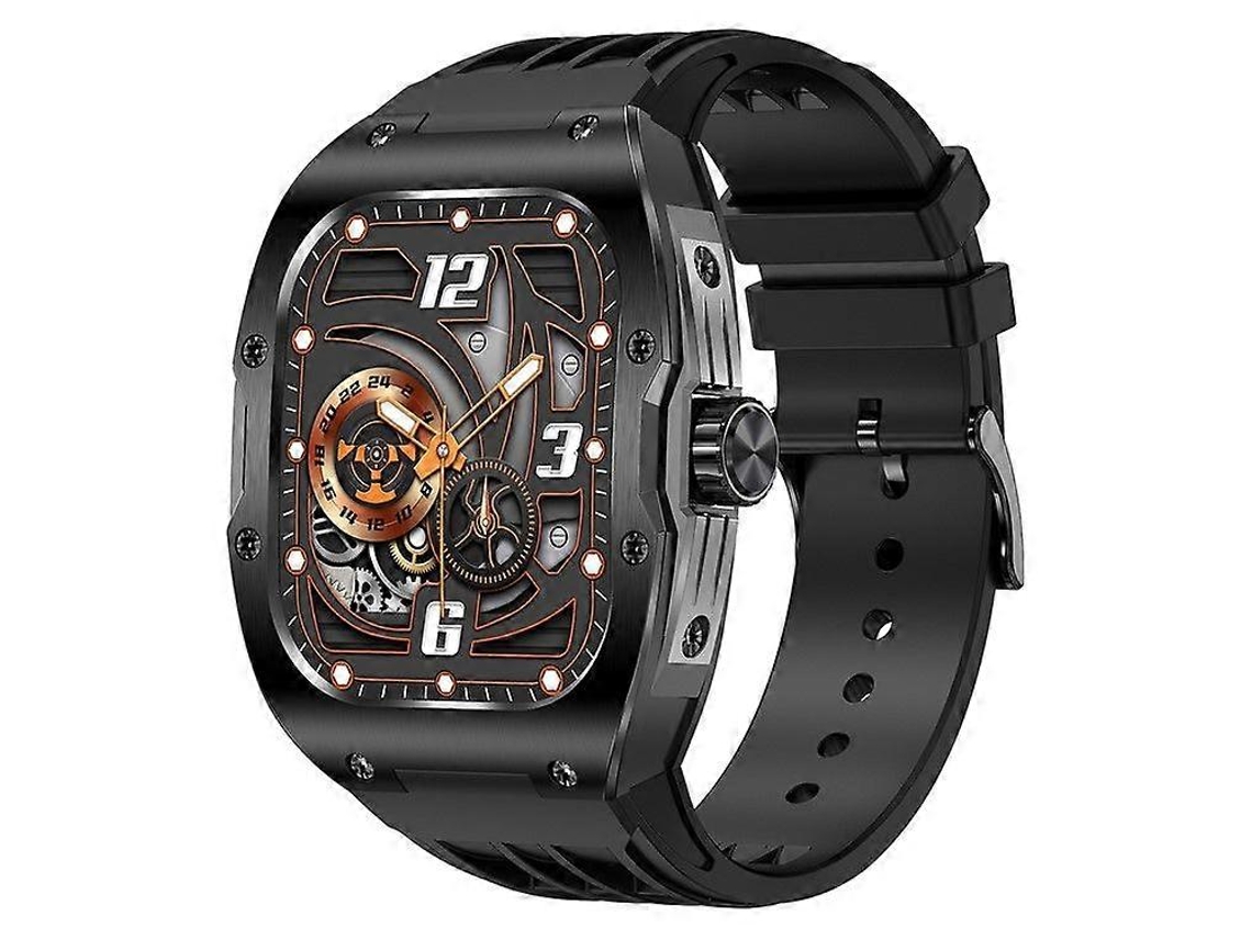 Smartwatch mecânico AMOLED de 1,952 polegadas com monitor de saúde, chamadas Bluetooth e relógio esportivo VONKELIOS
