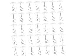 Garneck 50 Pinos Espirais para Saias e Colchas, Plástico Transparente e Metal, Fixadores Versáteis para