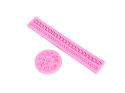 VYLARA Forma de bolo de silicone de grau alimentício com formatos de bebê, urso, patas e pássaros para sabonete, velas e doces.