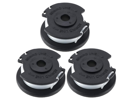Carretel de linha de substituição de 3 unidades para Einhell GE-CT 18/28 Li e GE-CT 18/28 Li TC, cortador de grama de nylon AQSACOKIYA