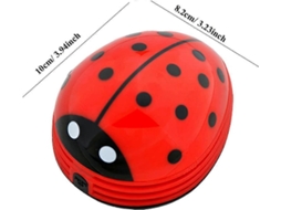 Aspirador De Mesa Mini Joaninha Vermelha Nostalgia88
