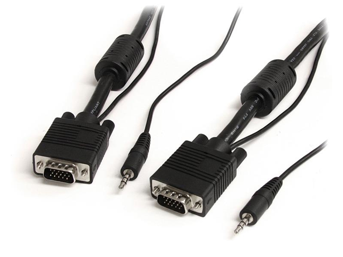 Cabo de Vídeo Adaptador StarTech.com MXTHQMM2MA VGA 3.5mm 2m