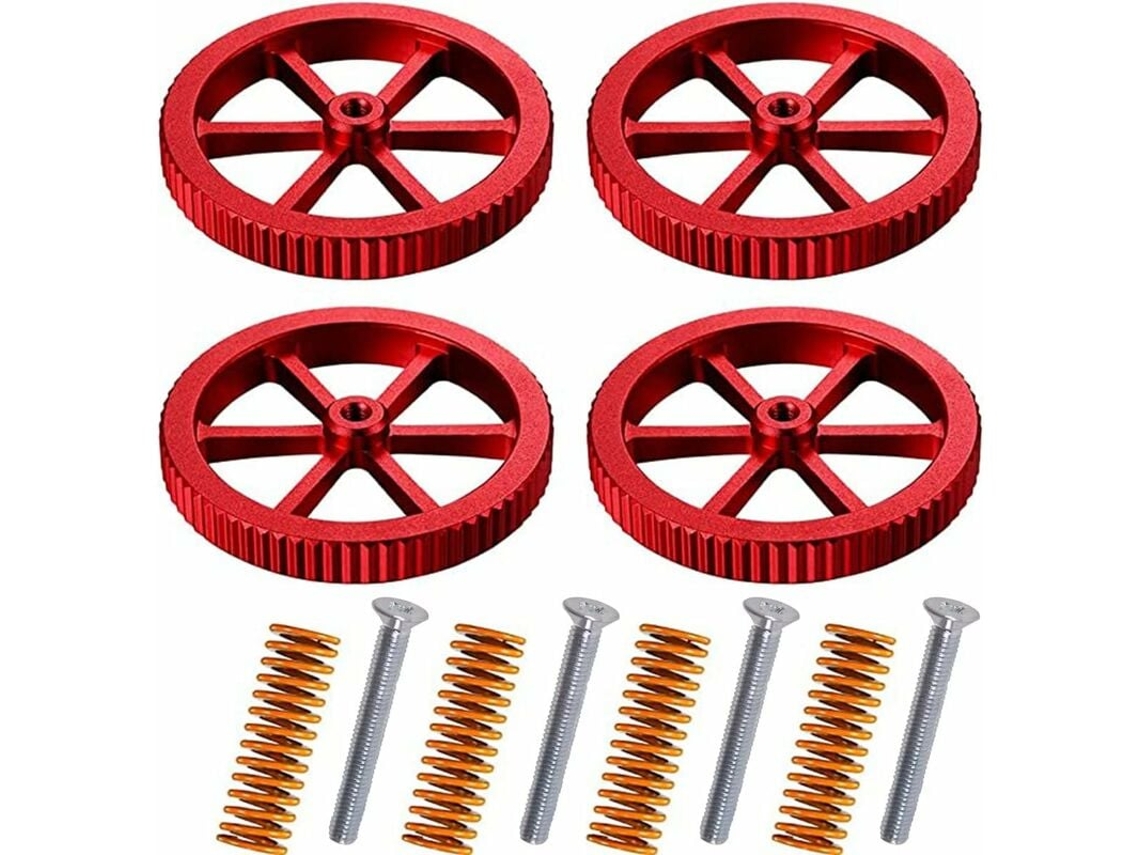 Porcas De Atualização De Alumínio Compatíveis Com Impressora 3d Ender 3/3 Pro/3 V2, 5/5 Plus/pro, Cr 20, Incluindo 4 Molas De Cama Aquaforge