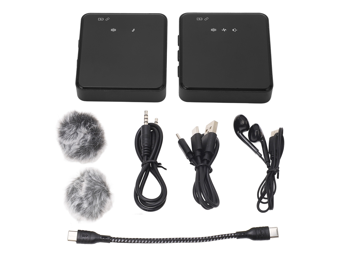 Omni-micrófono Lavalier Inalámbrico Com Retorno De Ouvido Em Tempo Real E Qualidade De Som Hifi Para Câmera E Telefone Inteligente