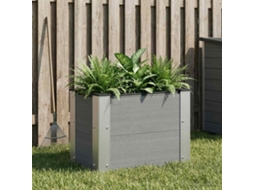 Vidaxl Canteiro De Jardim Elevado Cinzento 50 X 30 X 36 Cm
