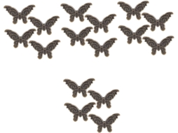 Conjunto Nuobesty com 16 Clips Decorativos para Organização de Documentos, Artesanato e Artigos de Papelaria. Design Elegante e Antigo.