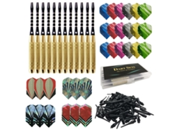 Conjunto de Dardos com Pontas Blandas, 12 Canos, 30 Flechas e 100 Cabeças S/MARCA