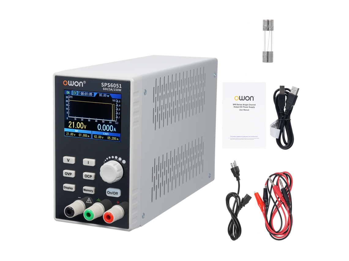 Laxiscreed Fonte De Alimentação Linear Programável Dc Com Ecrã Tft De 2.8" E Funcionamento Silencioso
